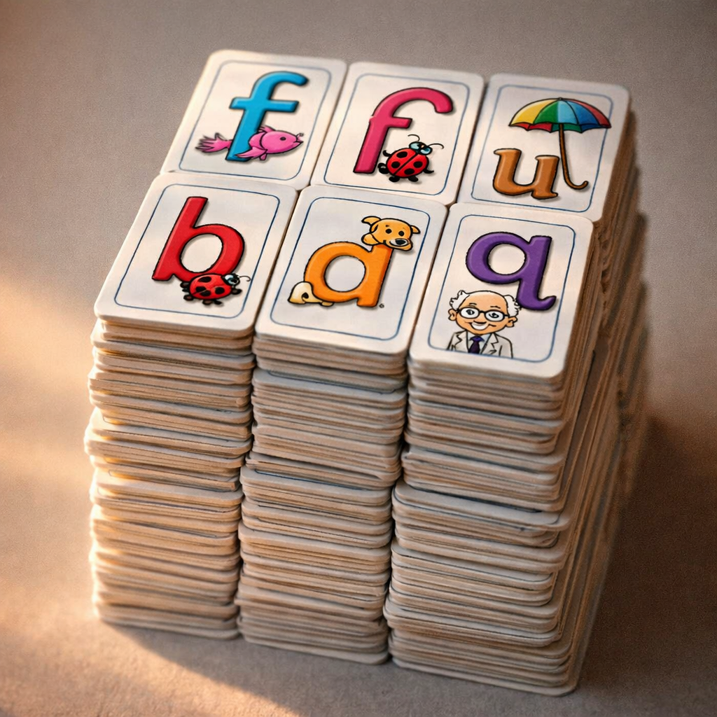 ABC Flashcards Misplaced Pieces — main