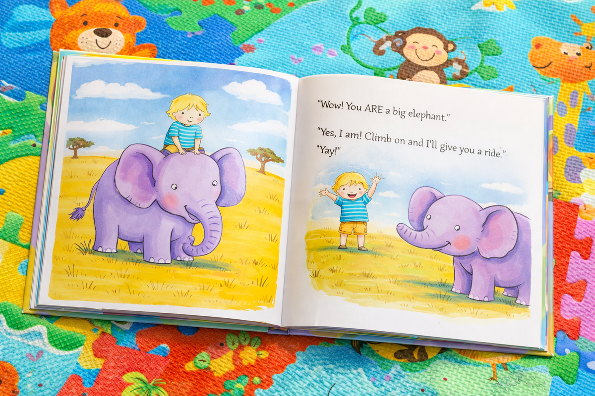 Alex and the Elephant — open shot