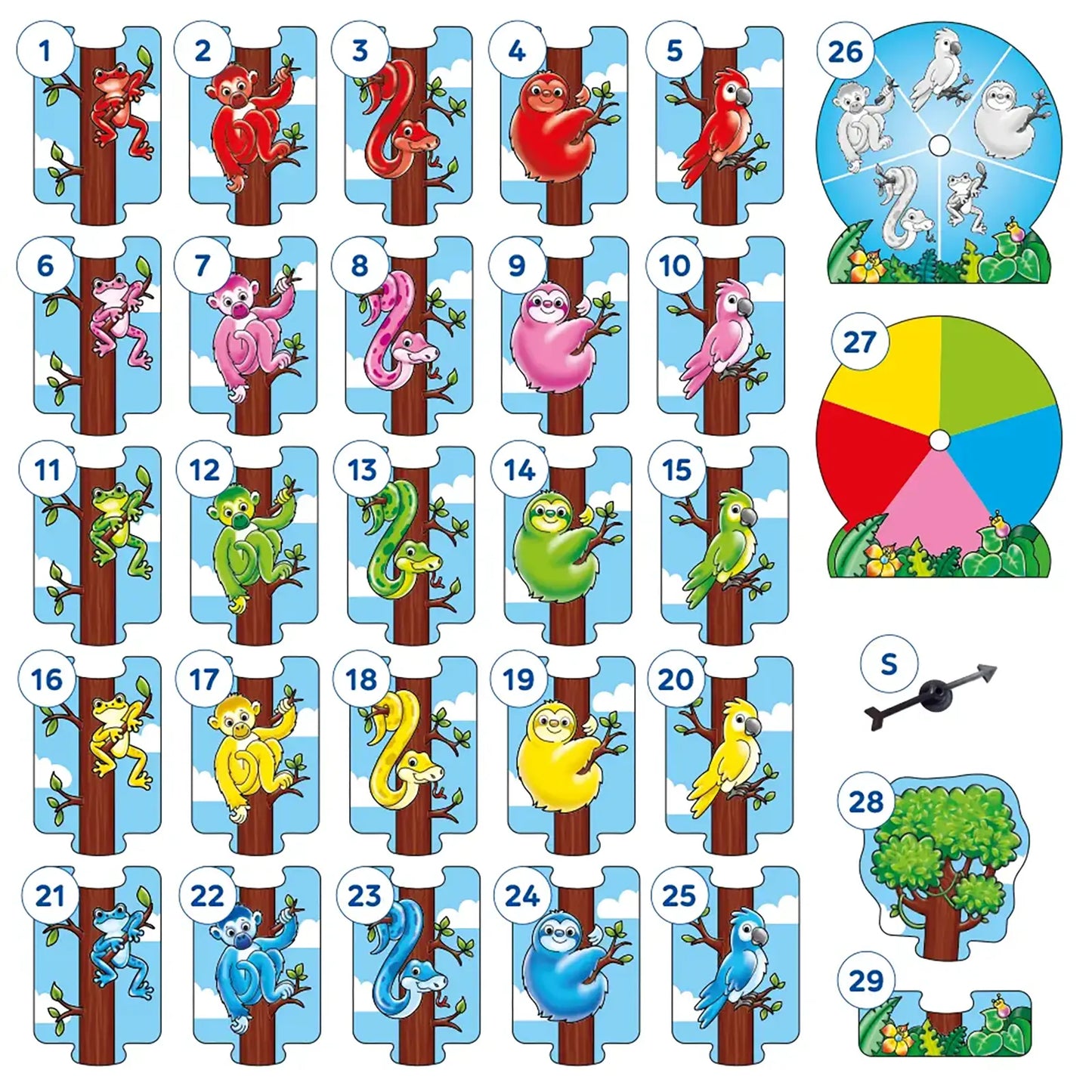 Orchard Toys Rainforest Match Game Misplaced Pieces 47