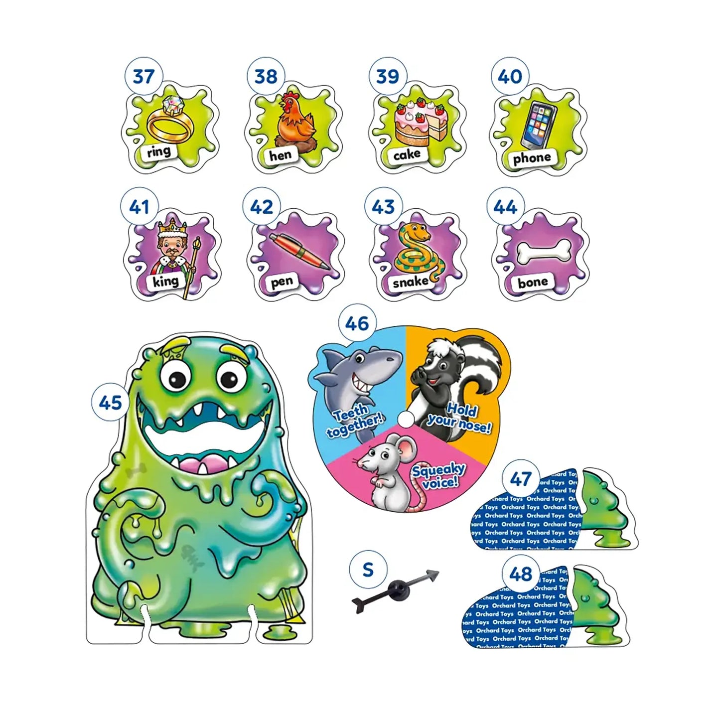 Orchard Toys Slimy Rhymes Game Misplaced Pieces 1