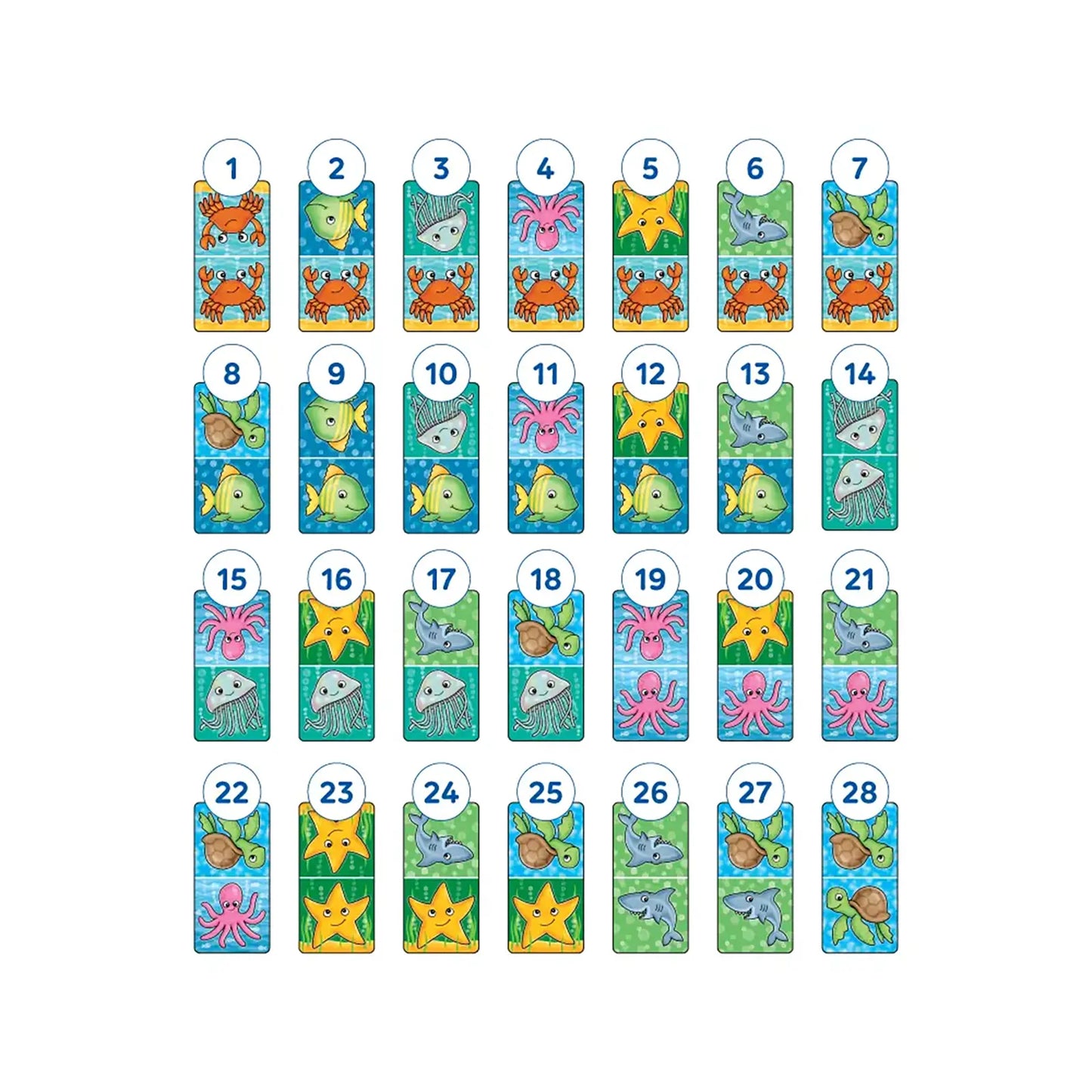 Orchard Toys Under The Sea Dominoes Game Misplaced Pieces 271