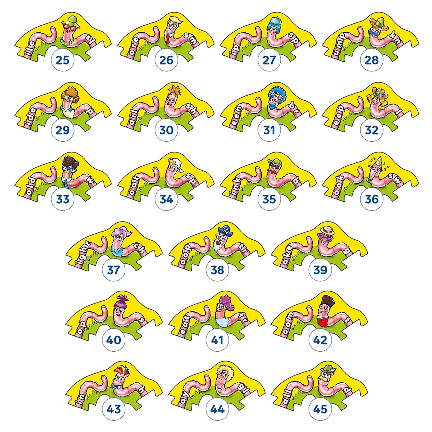 Orchard Toys Wiggly Words Game Misplaced Pieces 1