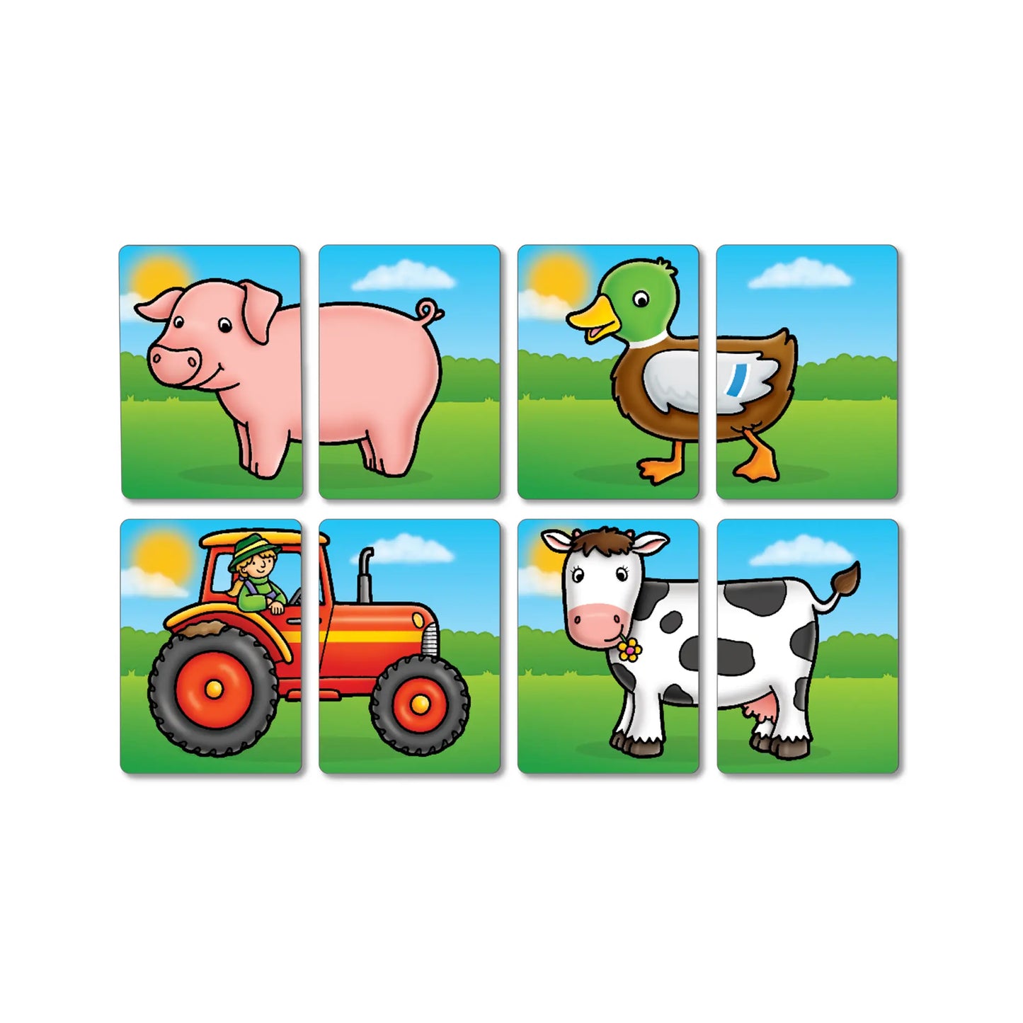Orchard Toys Farmyard Heads and Tails Game 3