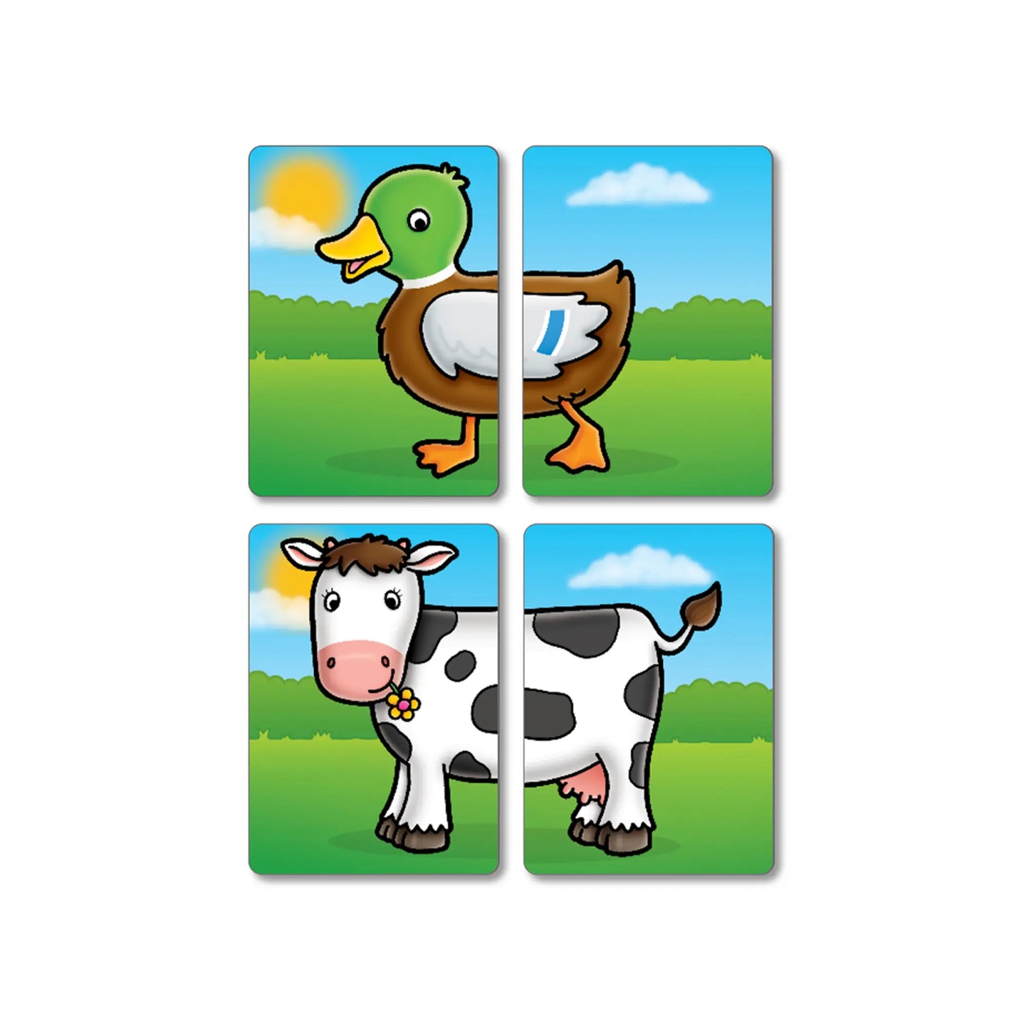 Orchard Toys Farmyard Heads and Tails Game 4