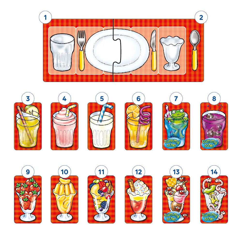 Orchard Toys Tummy Ache Game Misplaced Pieces (Older version) 40