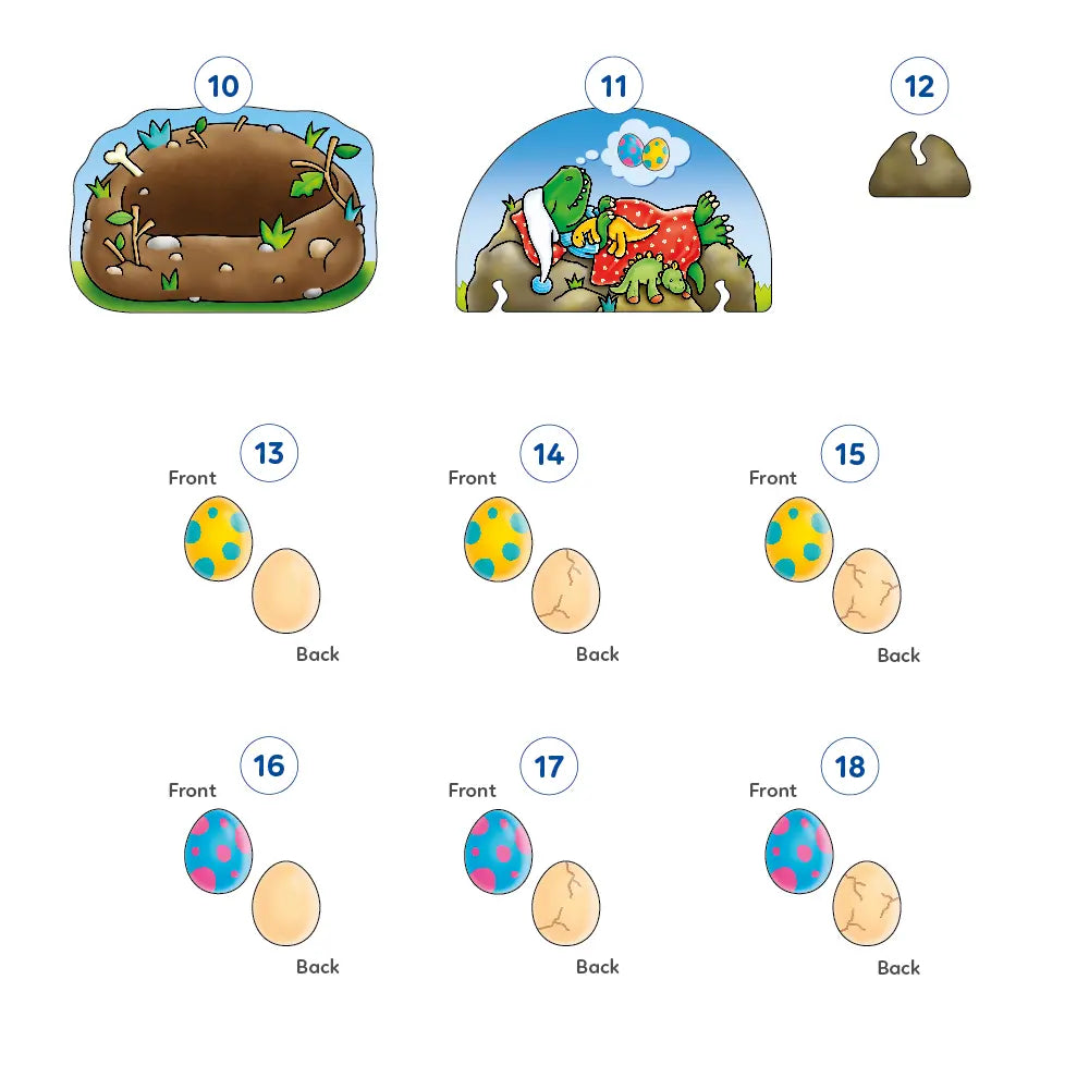 Orchard Toys Dino-Snore-Us Game Misplaced Pieces 1