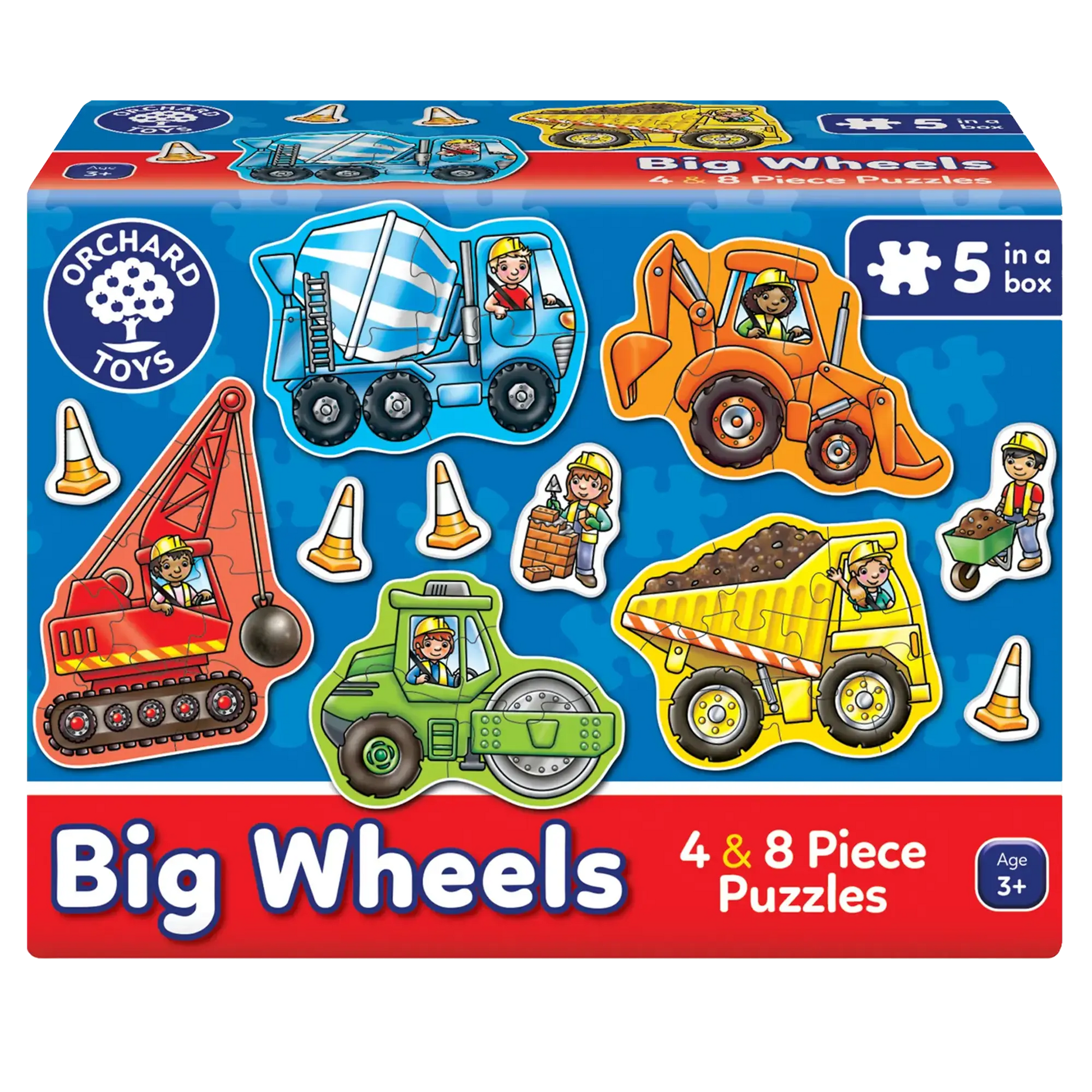 Orchard Toys Big Wheels Jigsaw Puzzle 3