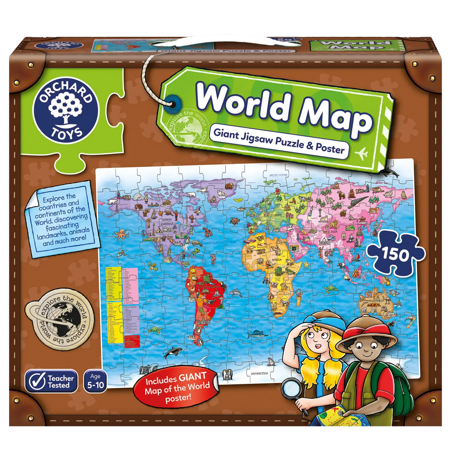 Orchard Toys World Map Puzzle & Poster 113