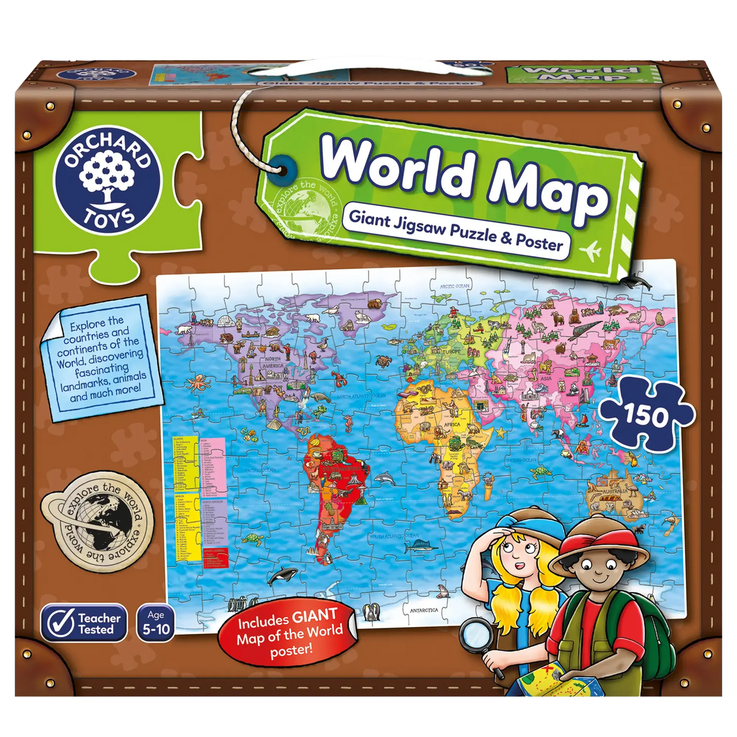 Orchard Toys World Map Puzzle & Poster 113