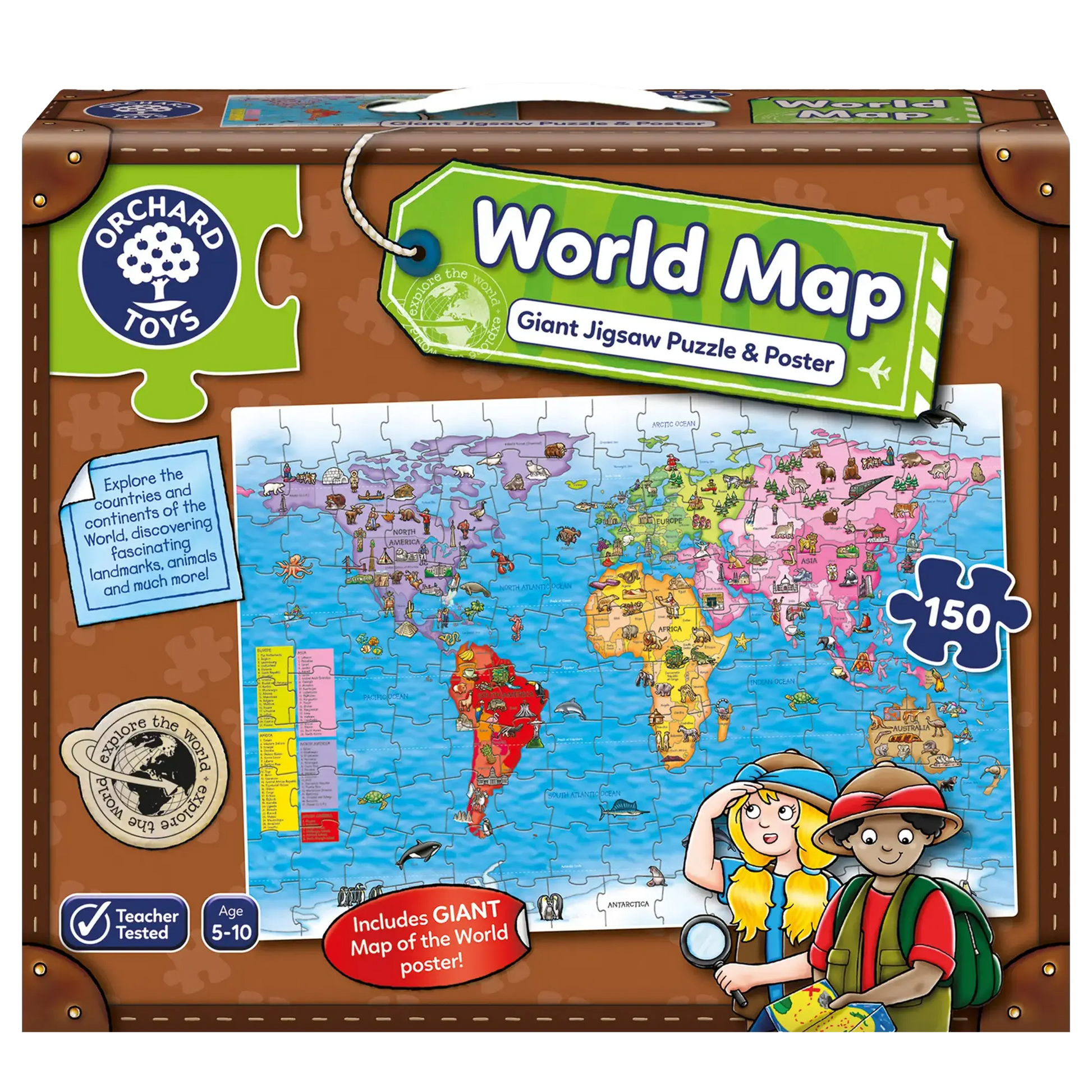 Orchard Toys World Map Puzzle & Poster 113