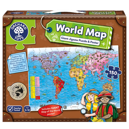 Orchard Toys World Map Puzzle & Poster 113