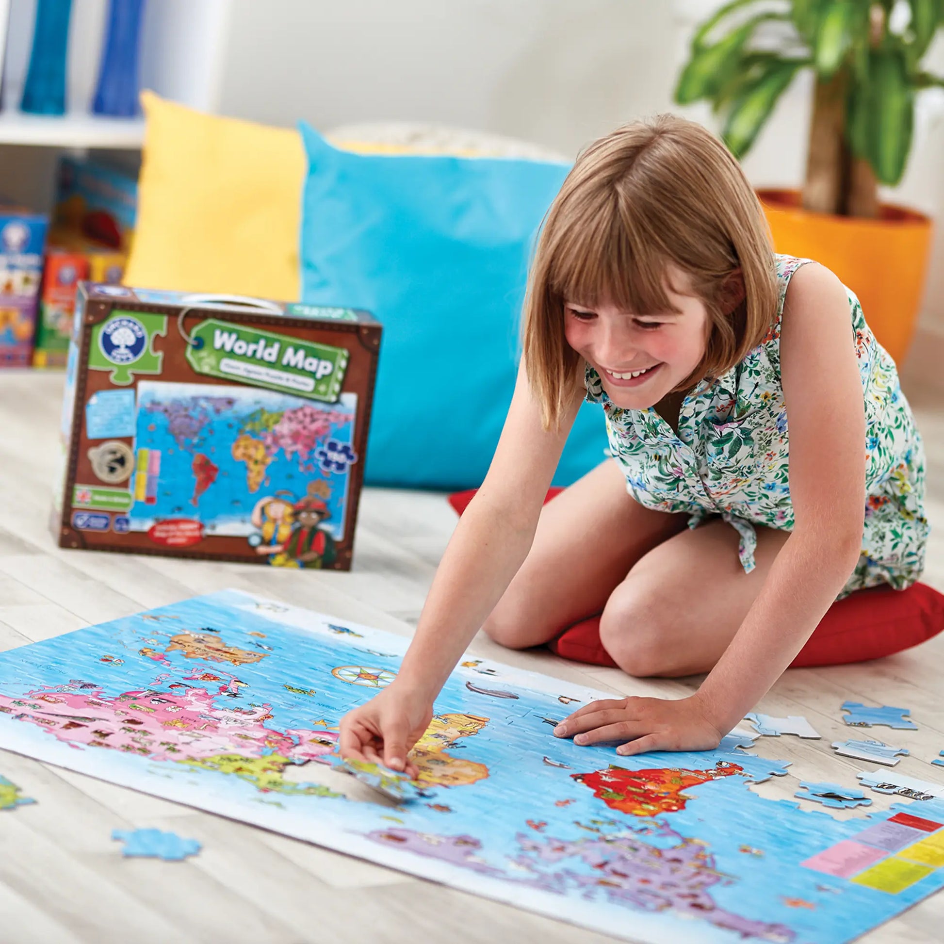 Orchard Toys World Map Puzzle & Poster 1