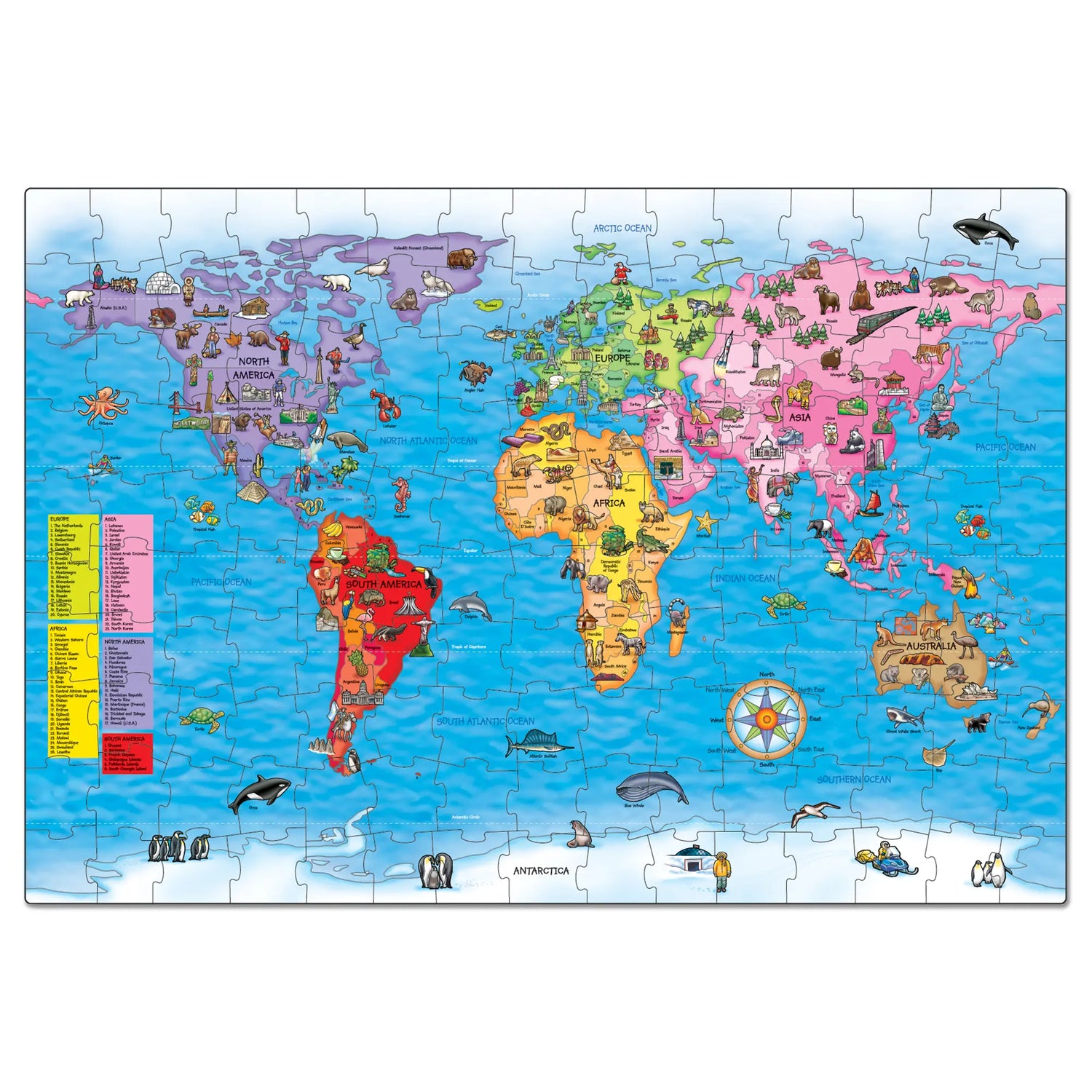 Orchard Toys World Map Puzzle & Poster 2
