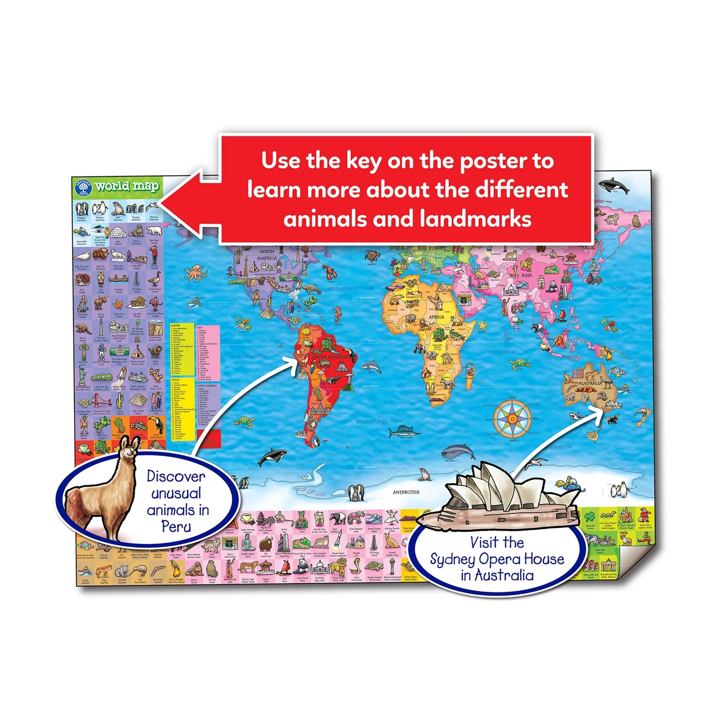 Orchard Toys World Map Puzzle & Poster 3