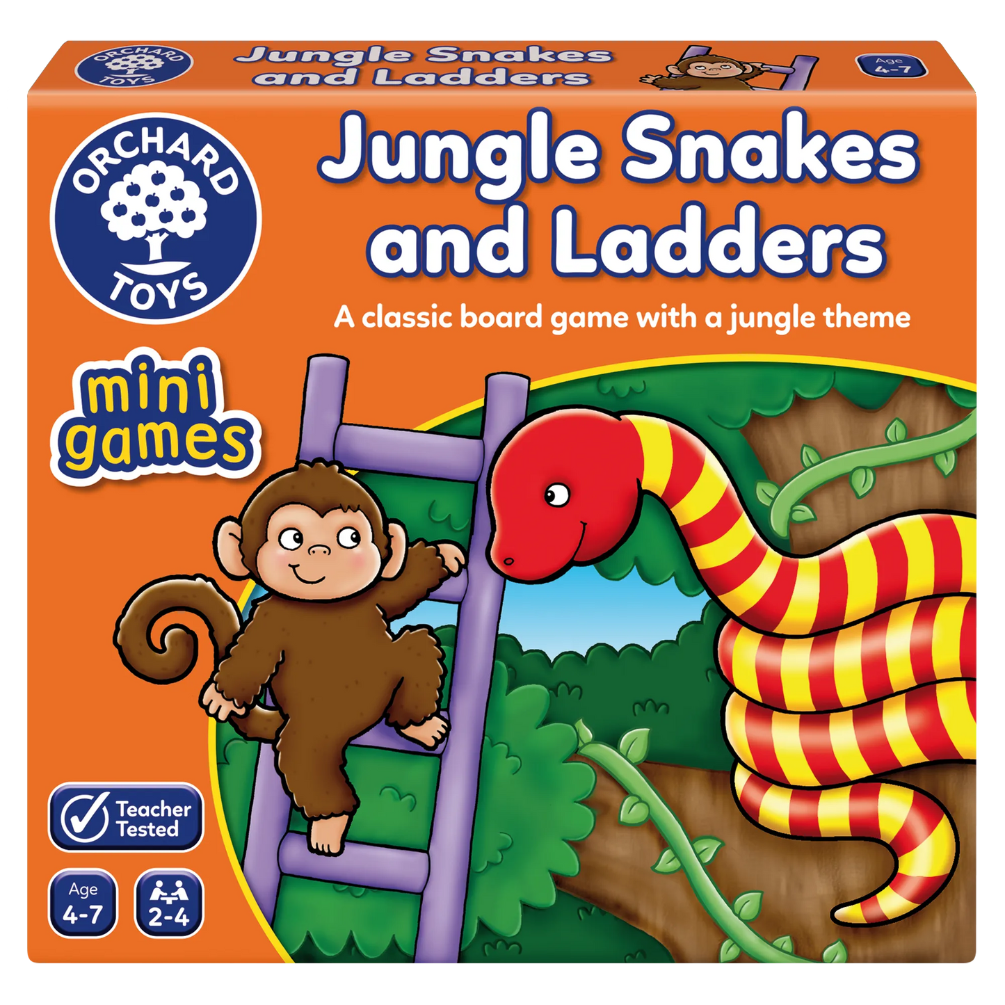 Orchard Toys Jungle Snakes & Ladders Mini Game 118