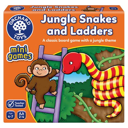 Orchard Toys Jungle Snakes & Ladders Mini Game 118