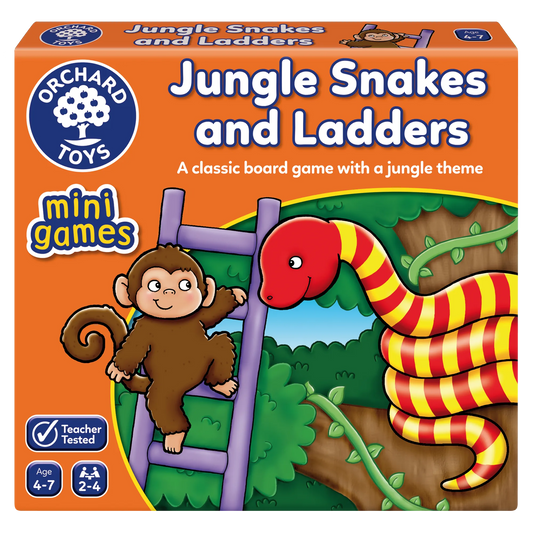 Orchard Toys Jungle Snakes & Ladders Mini Game 118
