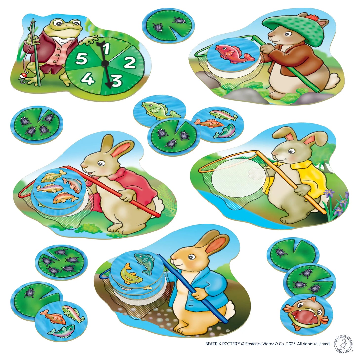 Orchard Toys Peter Rabbit™ Fish and Count Game 2