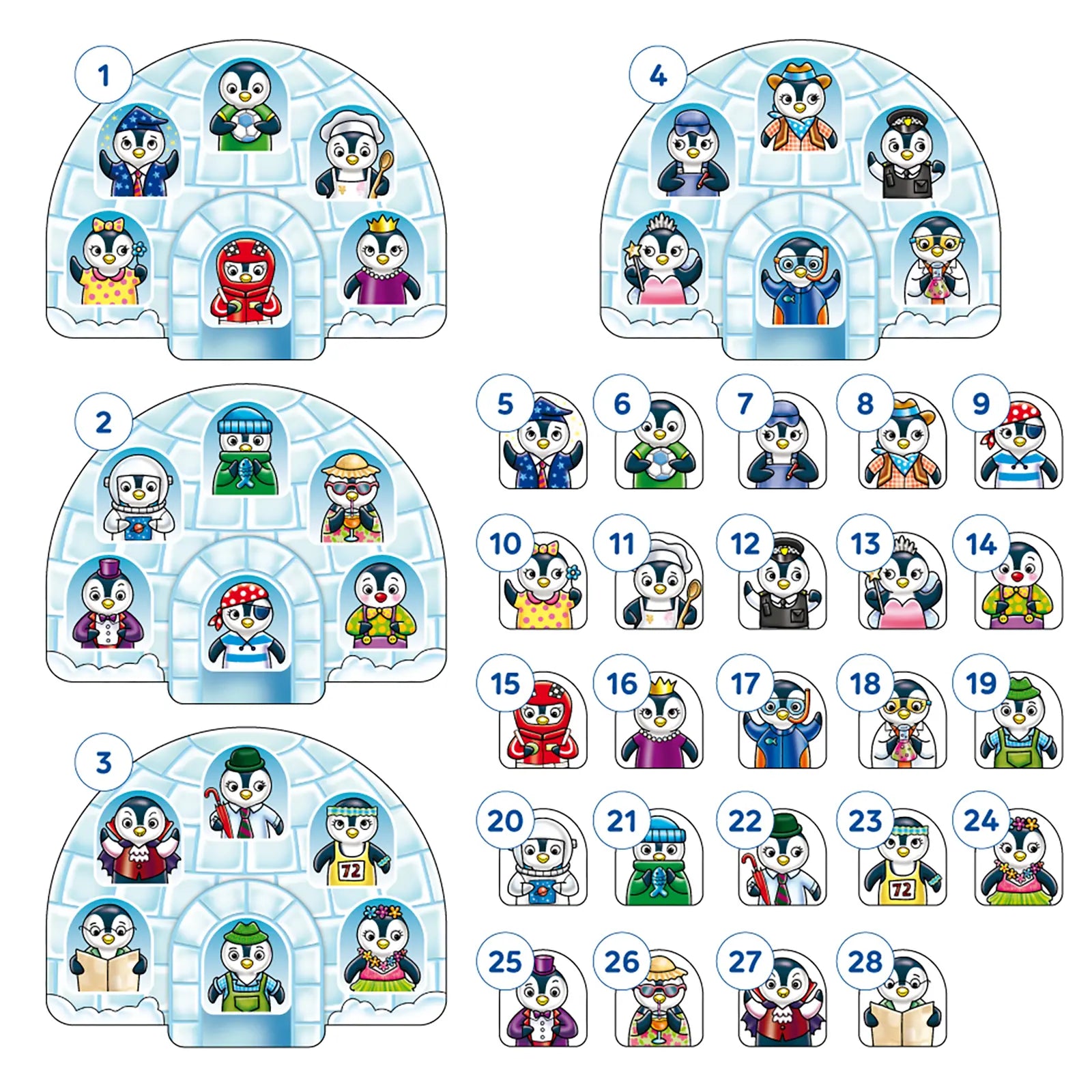 Orchard Toys Little Penguin Lotto Misplaced Pieces 284