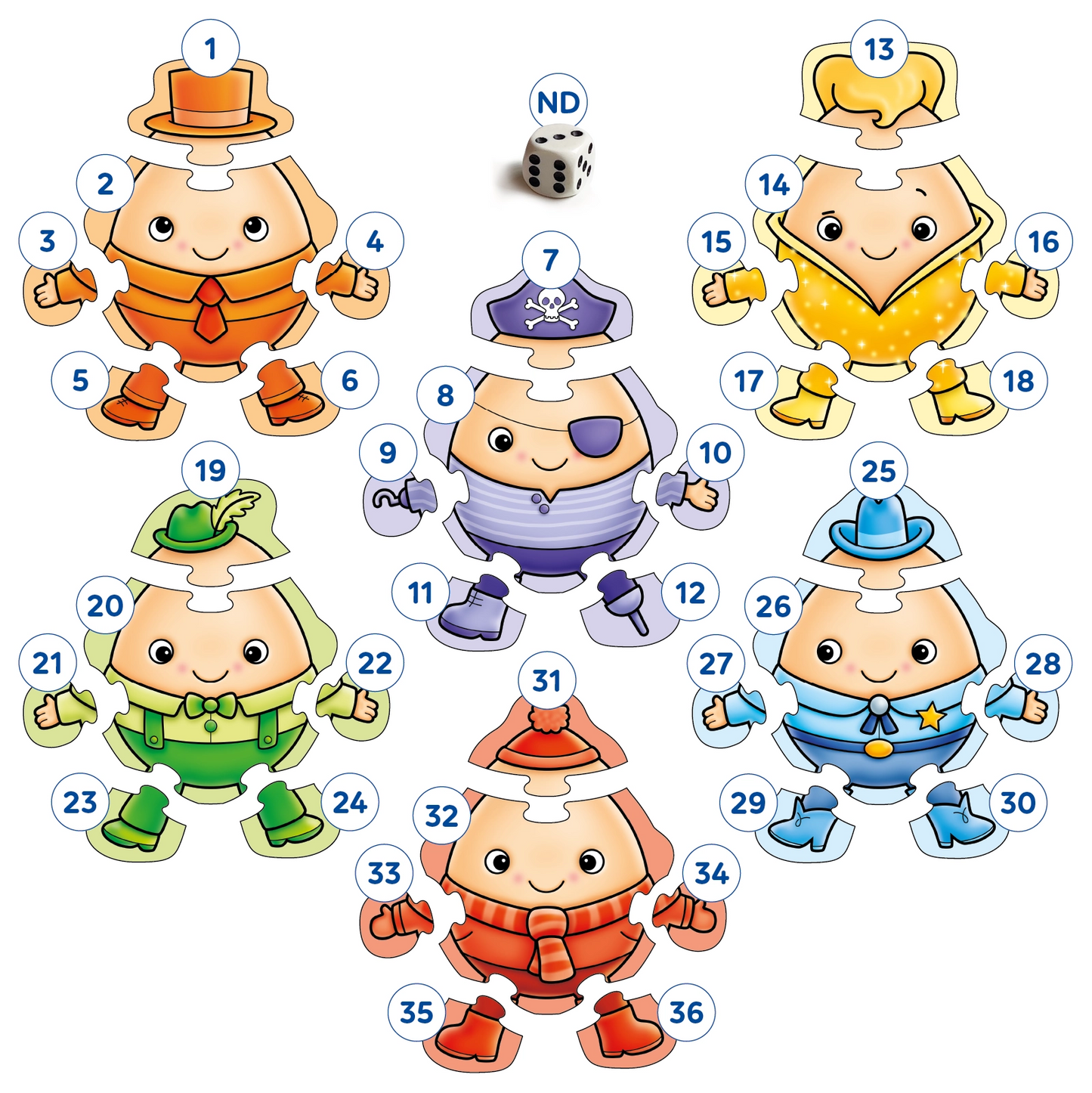 Orchard Toys Build a Humpty misplaced pieces 310