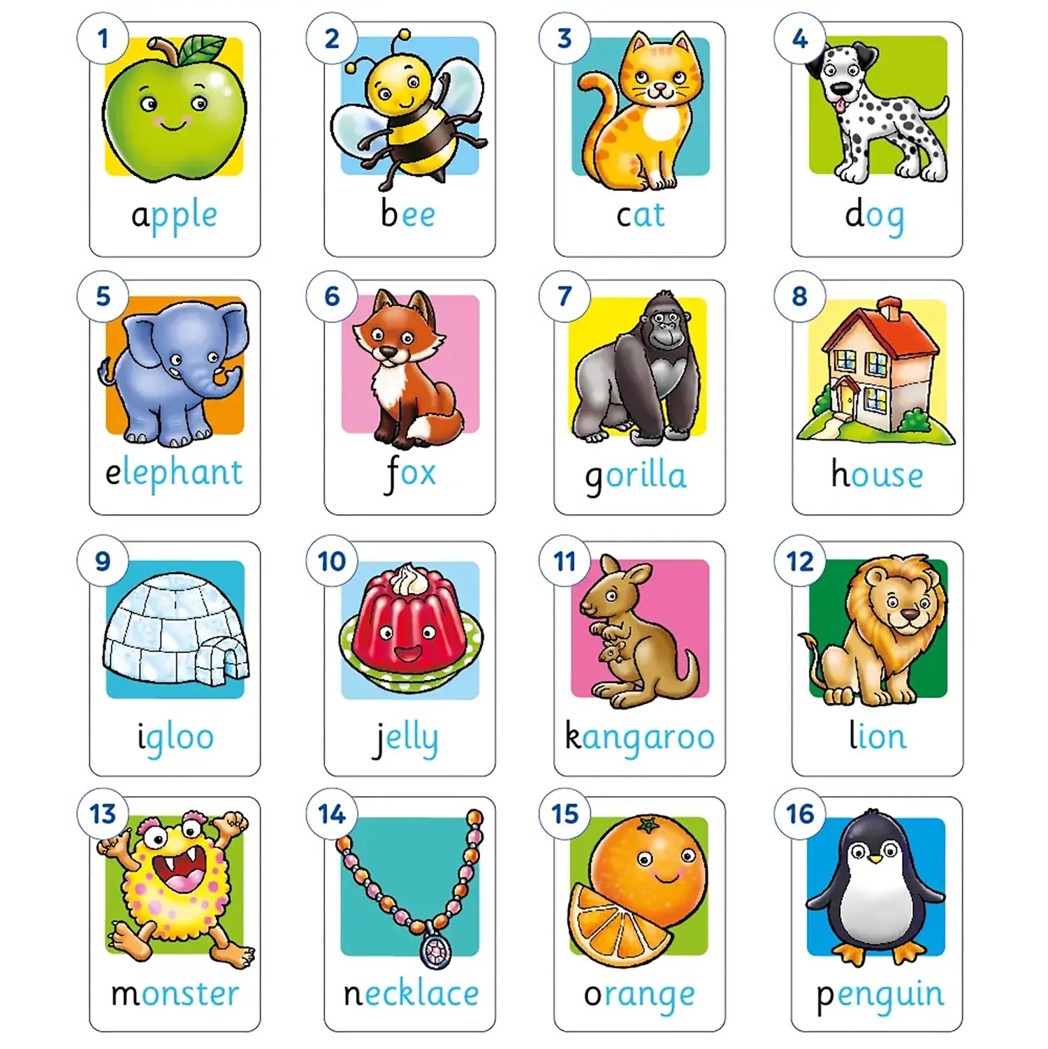 Orchard Toys Alphabet Flashcards Misplaced Pieces 168