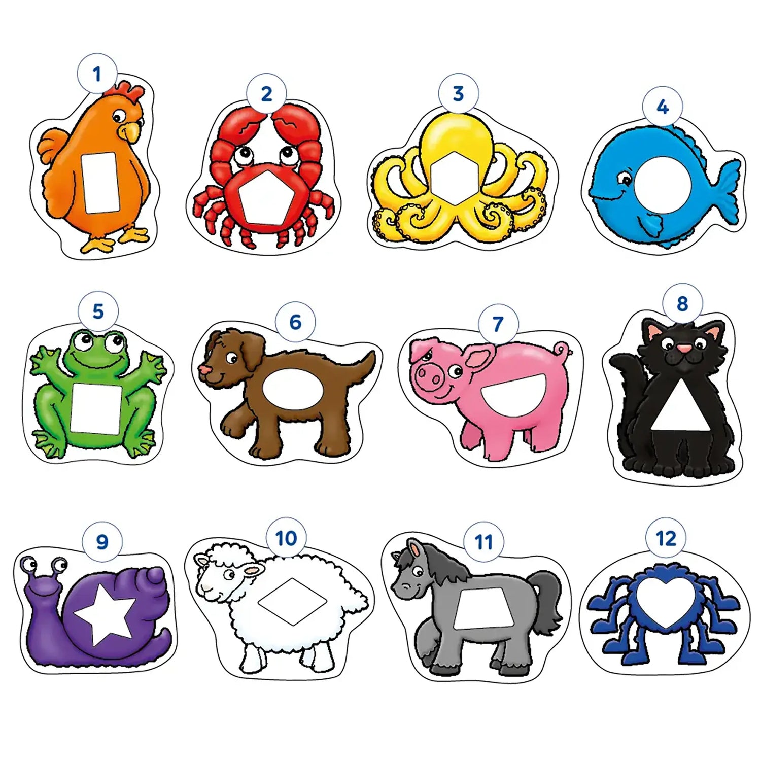 Orchard Toys Animal Shapes Game Misplaced Pieces 241