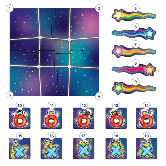 Orchard Toys Astronauts And Crosses Misplaced Pieces 59