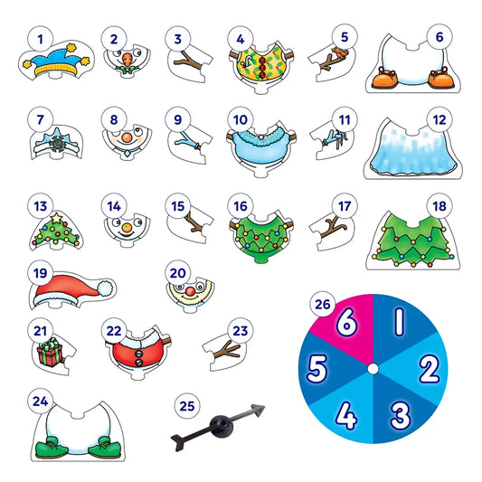 Orchard Toys Build A Snowman Game Misplaced Pieces 71