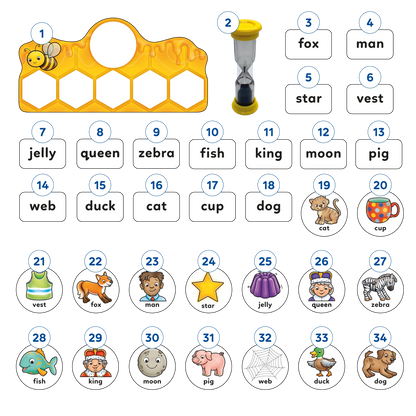 Orchard Toys Buzz Words Game Misplaced Pieces 306