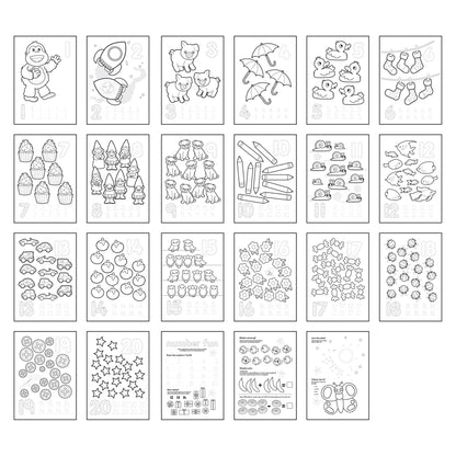 Orchard Toys 1-20 Colouring Book 1
