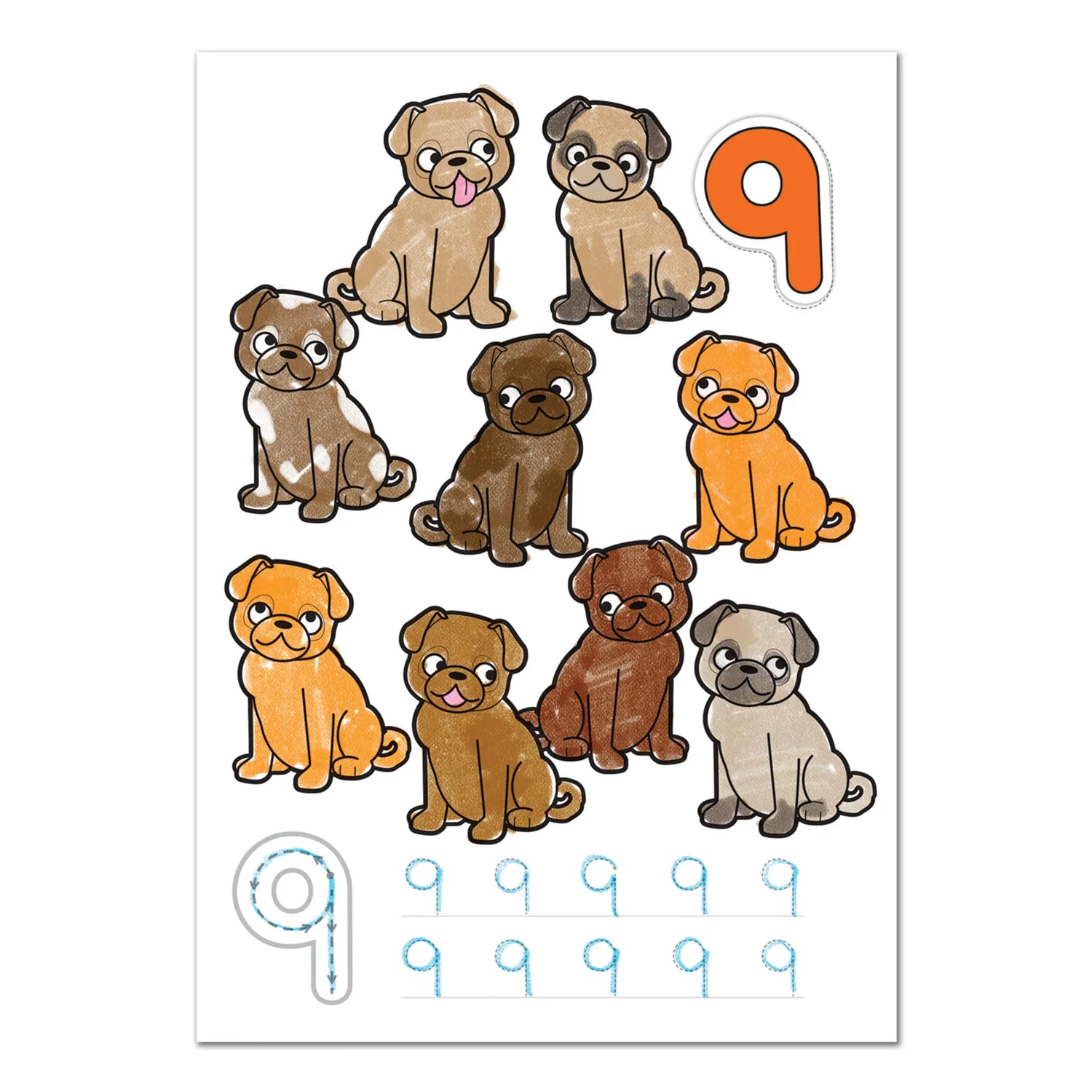 Orchard Toys 1-20 Colouring Book 2