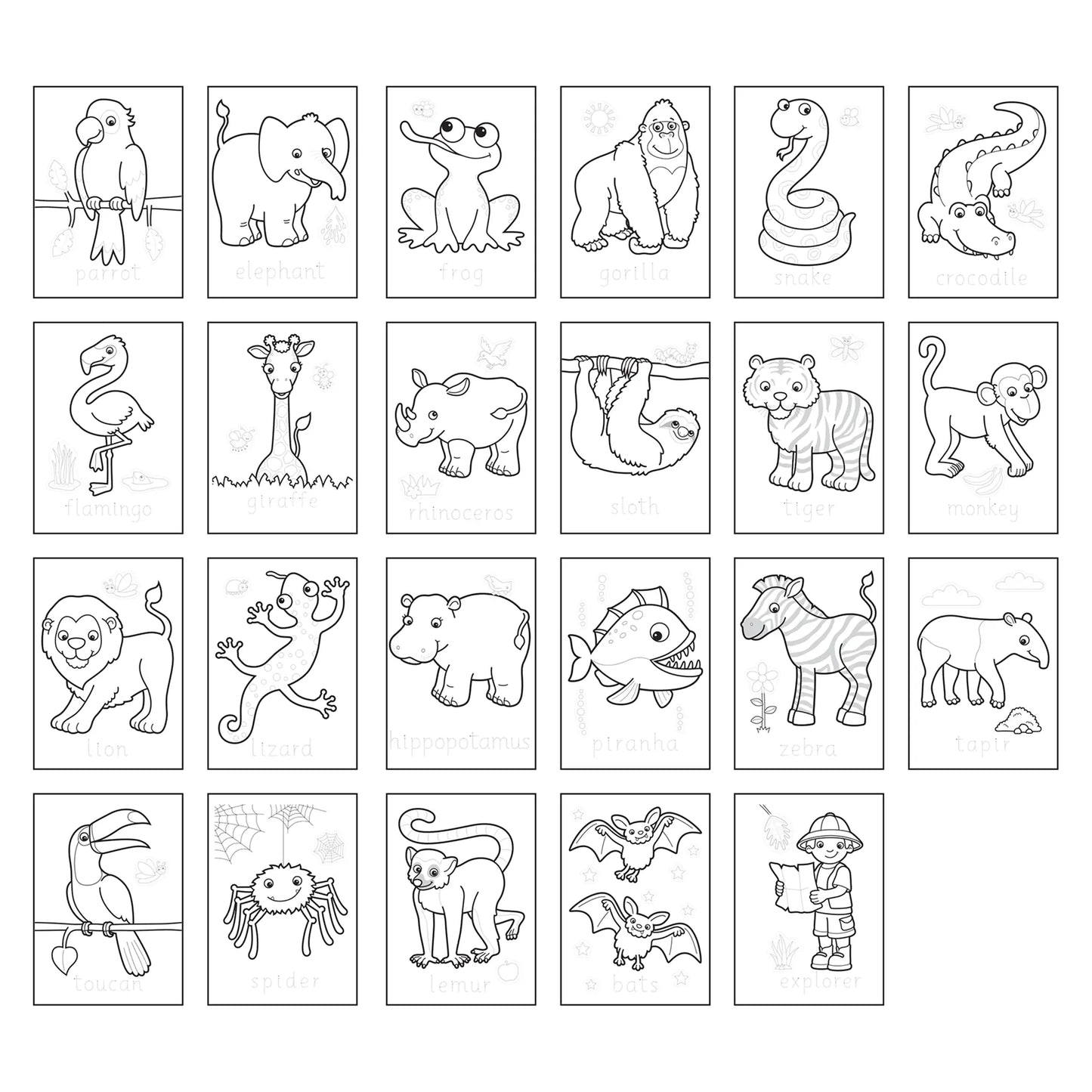 Orchard Toys Jungle Colouring Book 1