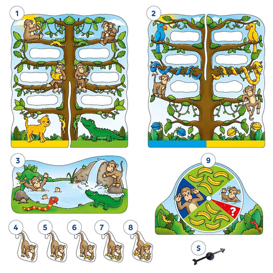 Orchard Toys Cheeky Monkeys Game Misplaced Pieces 172