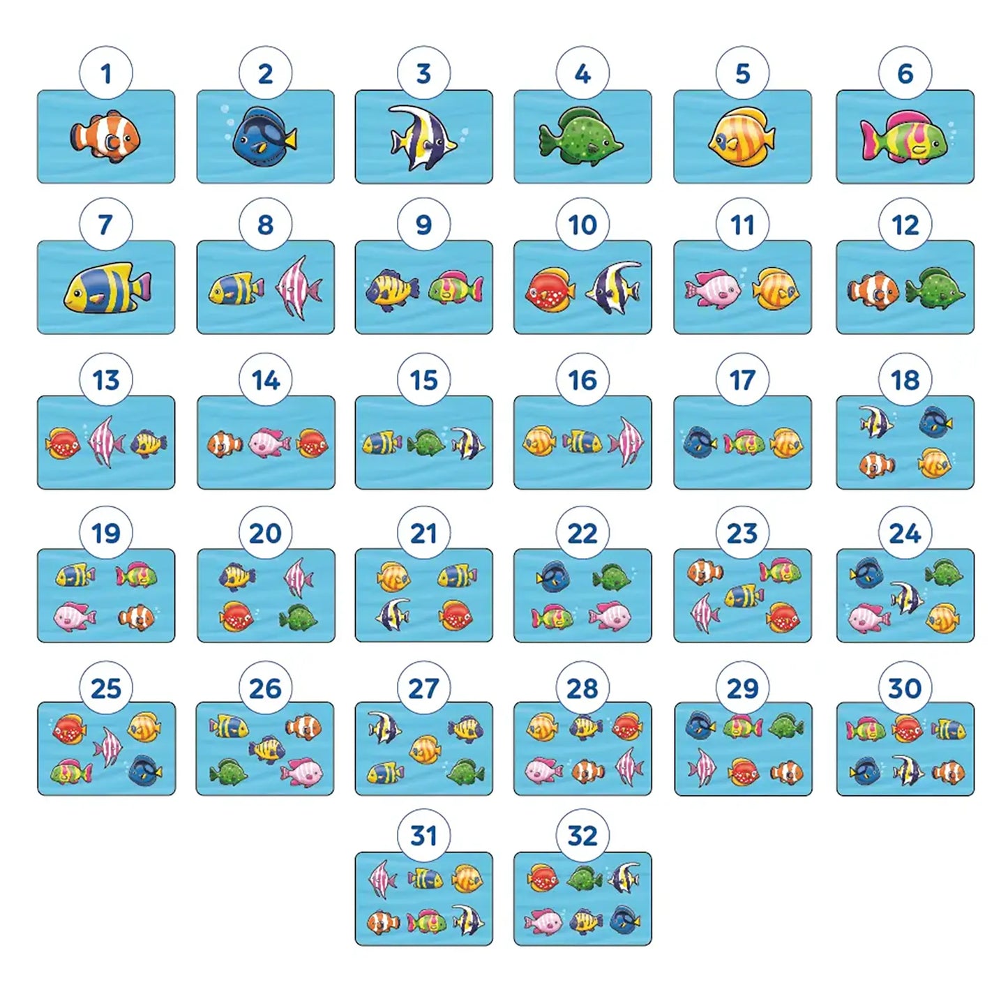Orchard Toys Counting Fish Game Misplaced Pieces 67