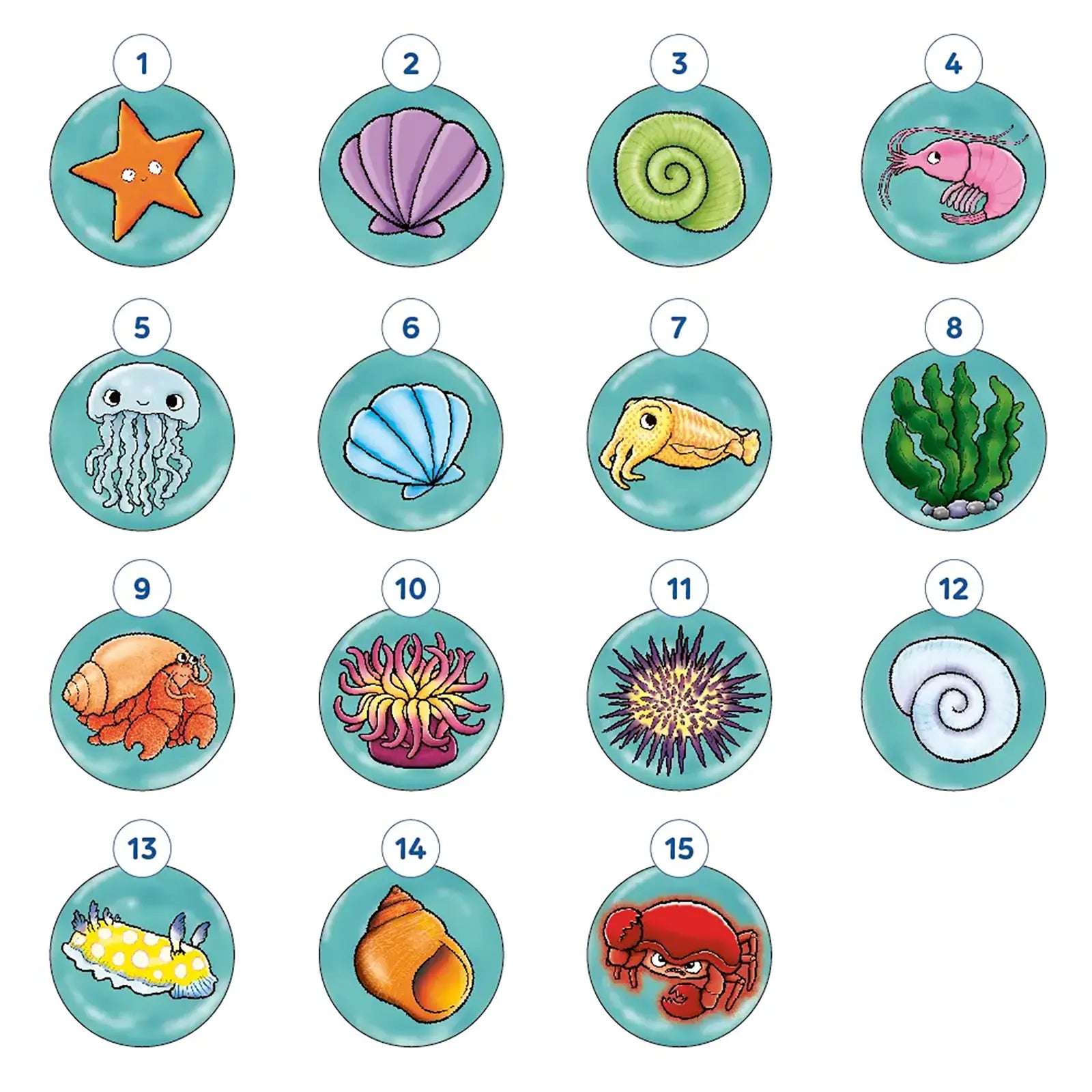 Orchard Toys Crabby Crabs Game Misplaced Pieces 263