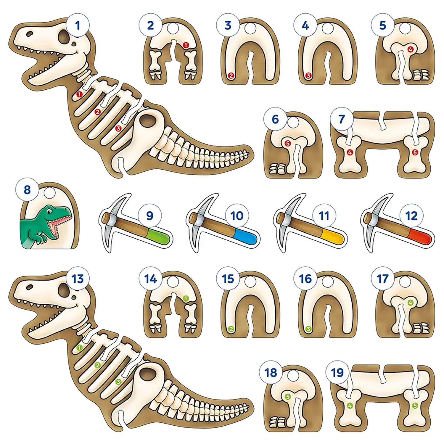 Orchard Toys Dinosaur Dig Misplaced Pieces 61