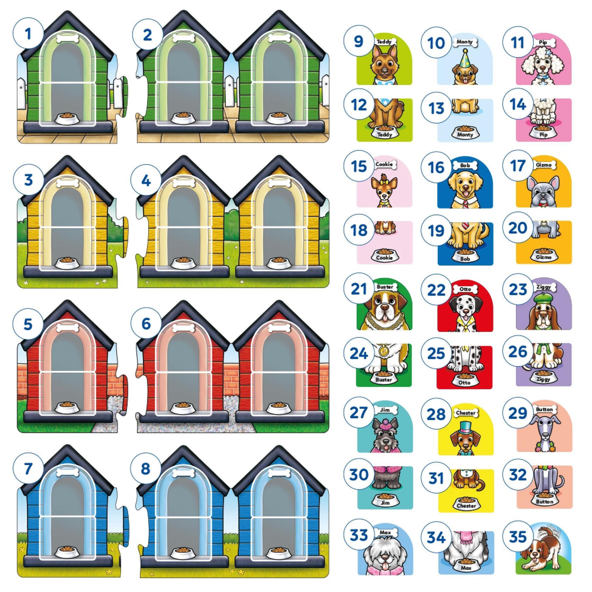 Orchard Toys Doggy Doggy Woof Woof Misplaced Pieces 87