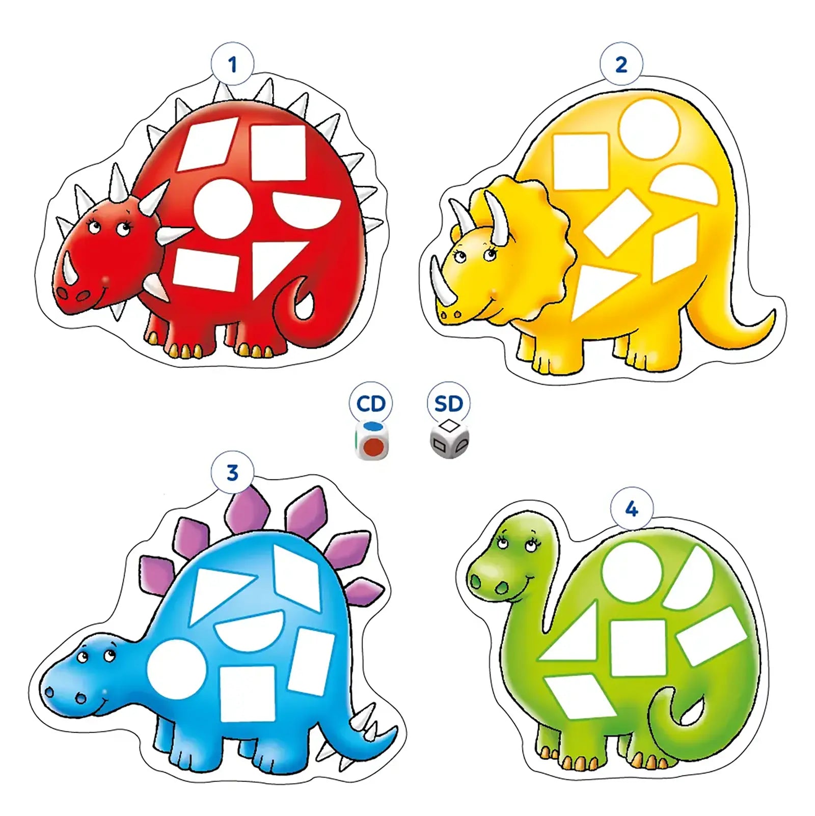 Orchard Toys Dotty Dinosaurs Game Misplaced Pieces (Older Version) 180