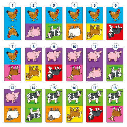 Orchard Toys Farmyard Dominoes Game Misplaced Pieces 242