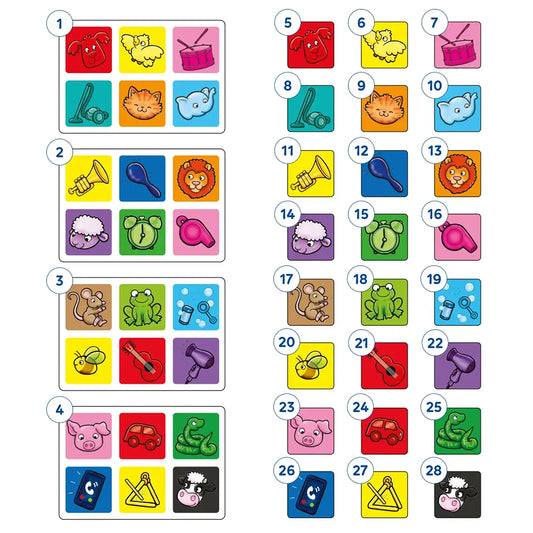 Orchard Toys First Sounds Lotto Game Misplaced Pieces 182