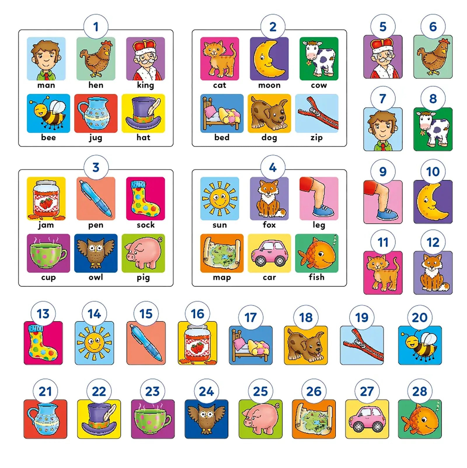 Orchard Toys First Words Lotto Game Lidl Misplaced Pieces 260