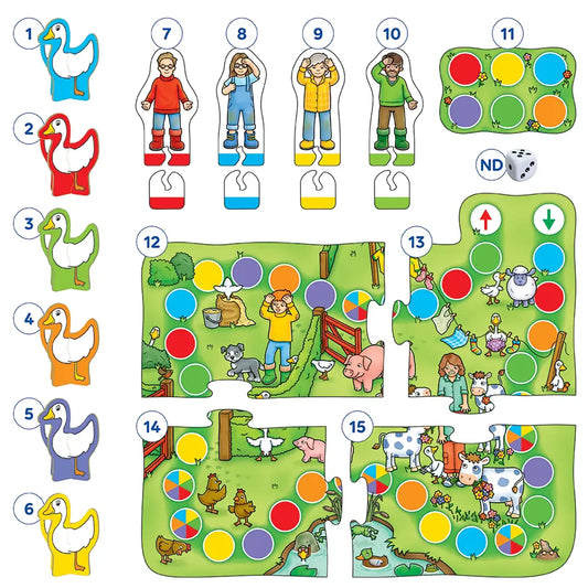Orchard Toys Goose on the Loose Game Misplaced Pieces 237