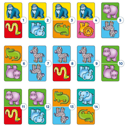 Orchard Toys Jungle Dominoes Game Misplaced Pieces 243