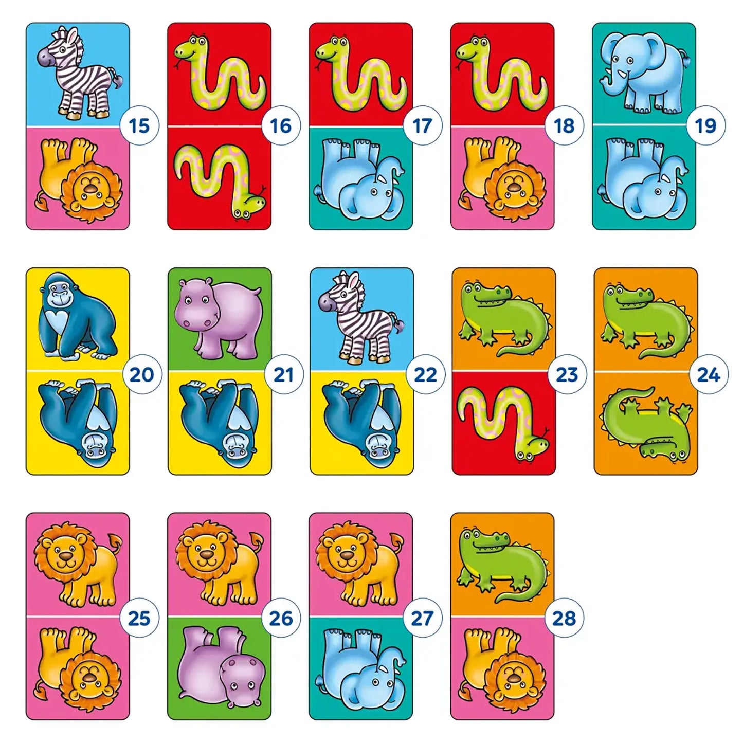 Orchard Toys Jungle Dominoes Game Misplaced Pieces 1