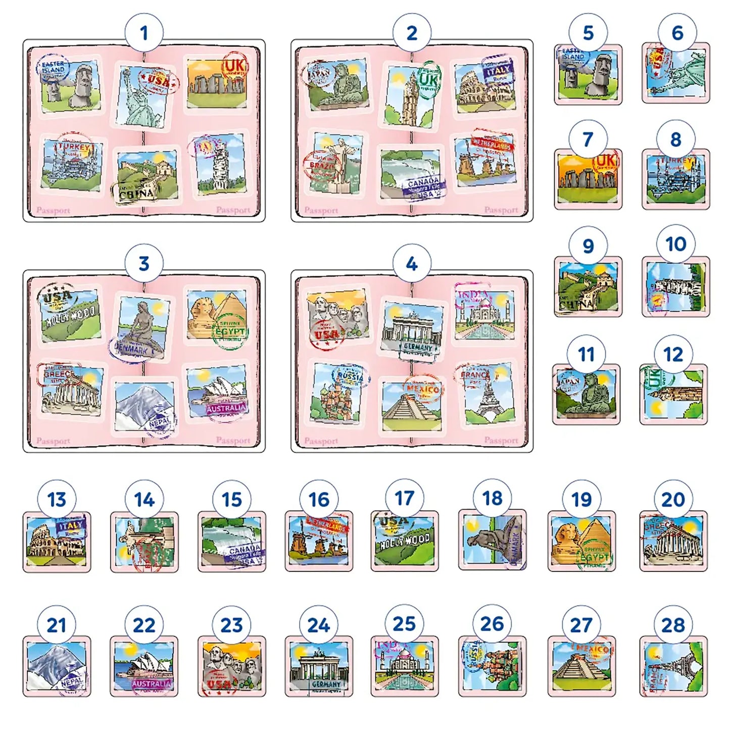 Orchard Toys Landmark Lotto Mini Game Misplaced Pieces 28