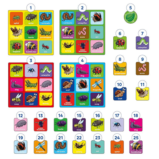 Orchard Toys Little Bug Bingo Mini Game Misplaced Pieces 192