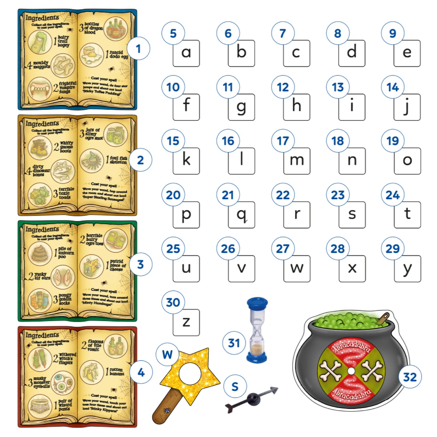 Orchard Toys Magic Spelling Game Misplaced Pieces 32