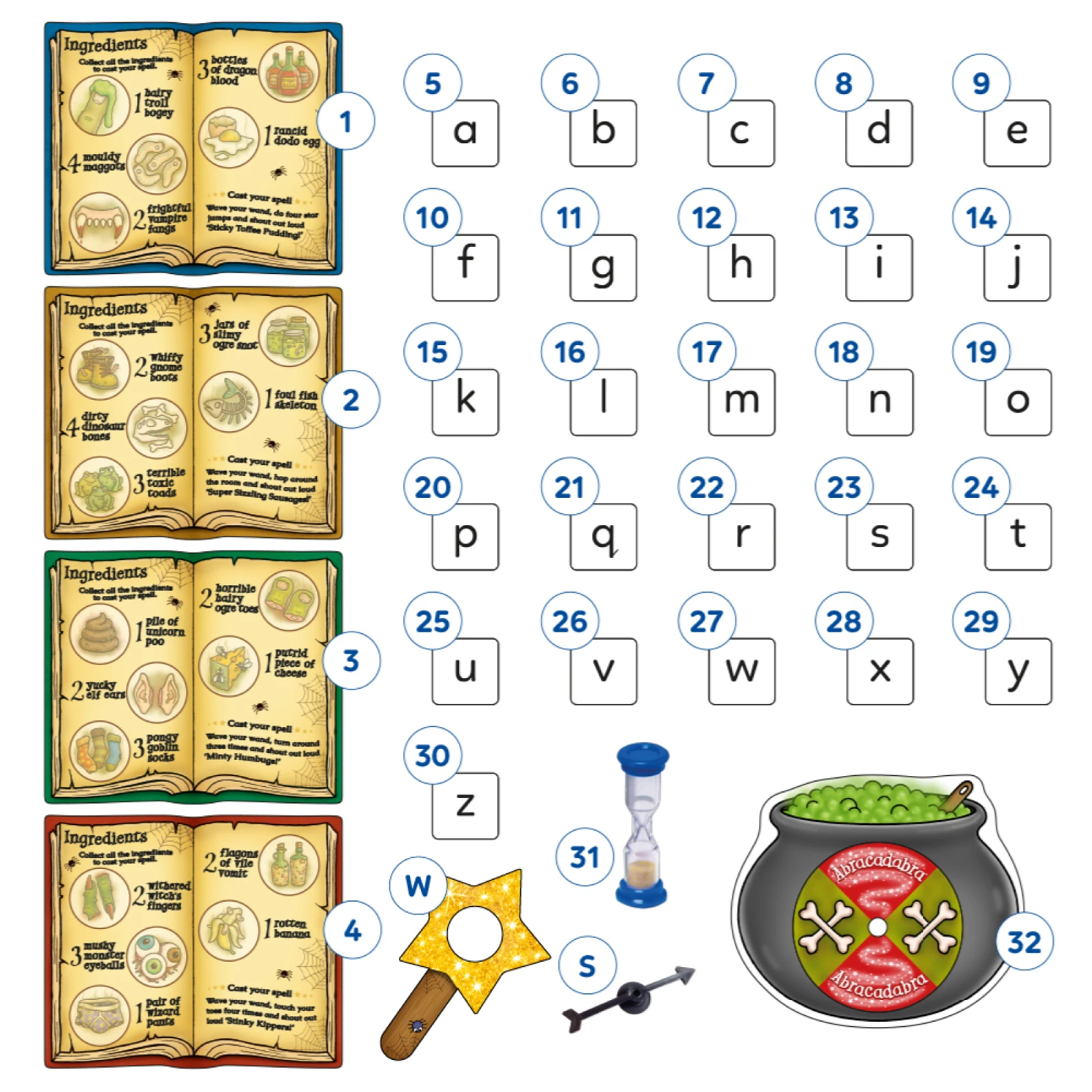 Orchard Toys Magic Spelling Game Misplaced Pieces 32