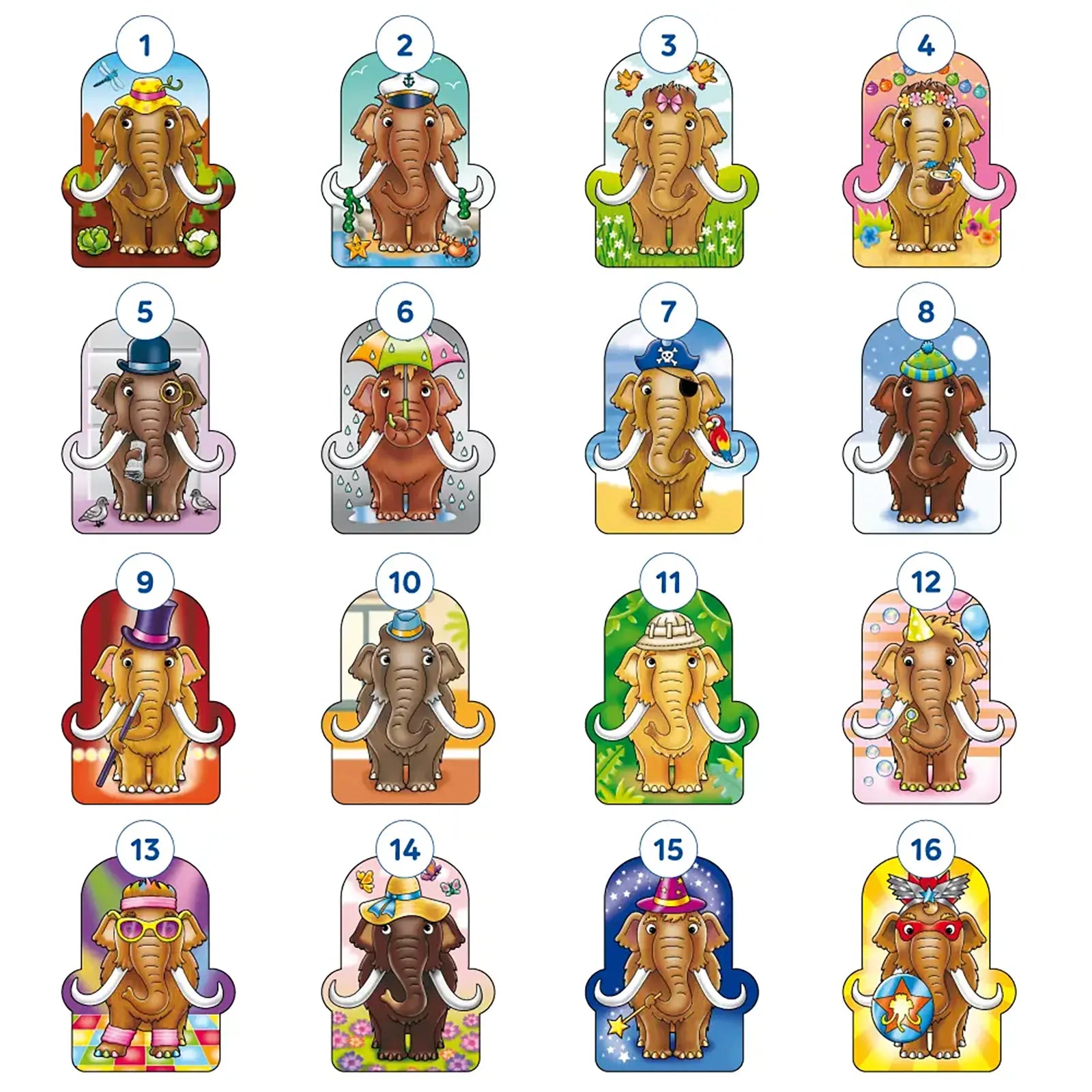 Orchard Toys Mammoth Pairs Game Misplaced Pieces 279