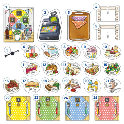 Orchard Toys Money Match Café International Game Misplaced Pieces 199